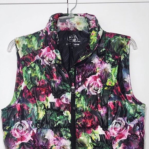 Betsey Johnson Performance Flower Vest Size L - Picture 2 of 7
